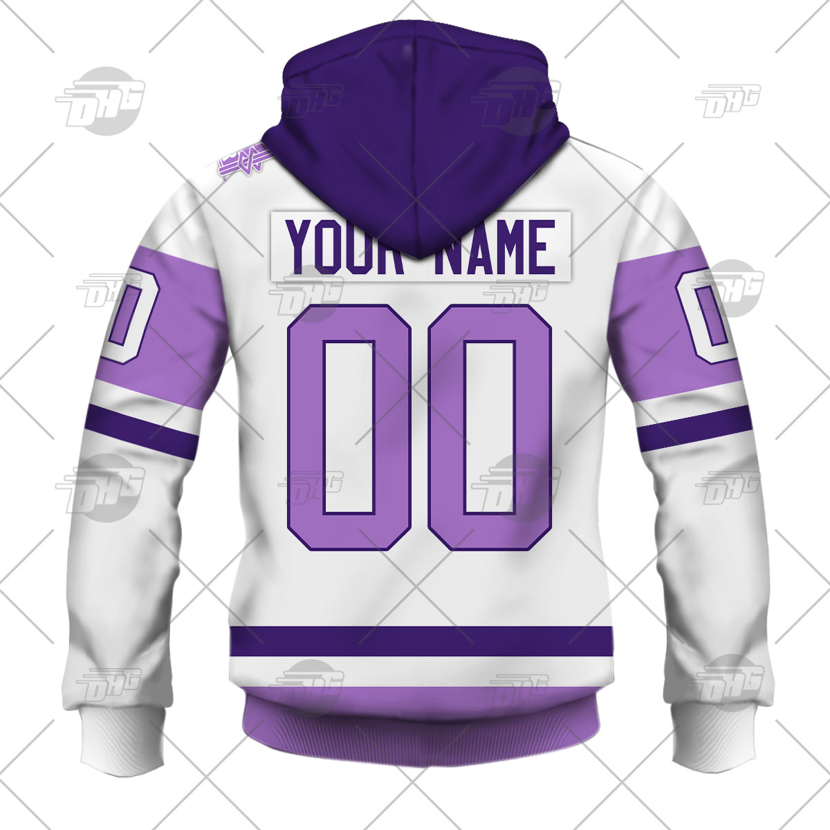 Personalized NHL Jersey Seattle Kraken White/Purple Hockey Fights