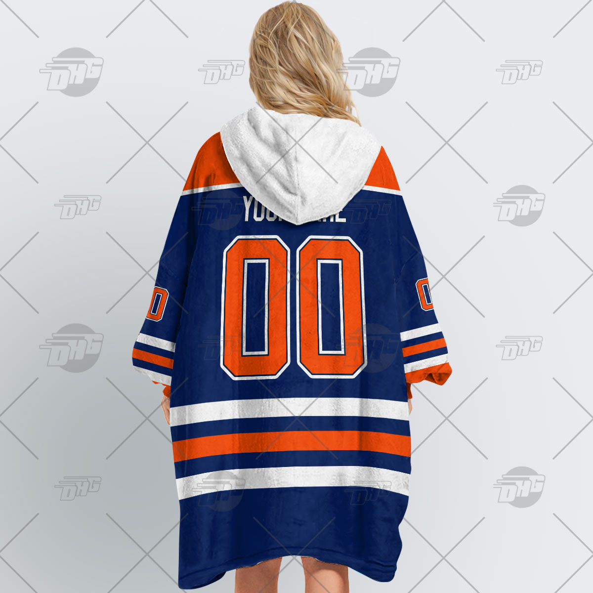 NHL Vegas Golden Knights Custom Name Number Retro Jersey Fleece Oodie
